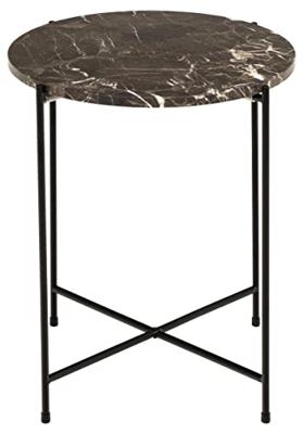 Bendt Bijzettafel 'Carolien' Bruin Marmer, Ø42cm Bendt Bijzettafel 'Carolien' Bruin Marmer, Ø42cm