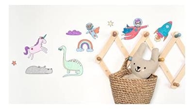 Kleurrol met kleurmotieven, zelfklevend ADVENTURE FOLIA wit Kleurrol met kleurmotieven, zelfklevend ADVENTURE FOLIA wit