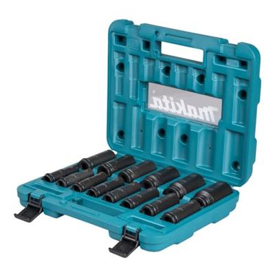 Makita E-16586 Impact Black Krachtdoppenset 81,5mm 10-32mm in Cassette - 14-delig