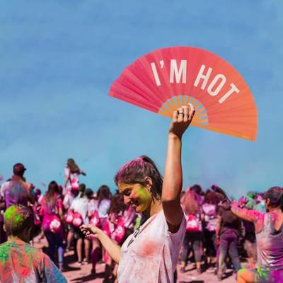 Houten waaier XXL - I&apos;m Hot