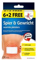Lucovitaal Spier en gewricht warmte pleisters 8 Stuks - thumbnail