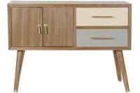 Tv-meubel DKD Home Decor Grijs Crème Metaal Paulownia hout (90 x 34 x 66.5 cm) - thumbnail