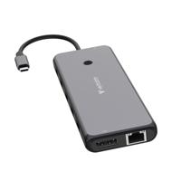 Verbatim USB C Hub 13-in-1, multipoort-adapter USB-C naar HDMI, RJ45, USBA-A en USB-C PD, met SD-kaartlezer, voor Mac, MacBook Pro/Air, iPad Pro, Thinkpad, Windows Computer, Laptop en Co - thumbnail