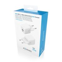 Oplader Aisens ASCH-20W2P010-W Wit 20 W (1 Stuks) - thumbnail