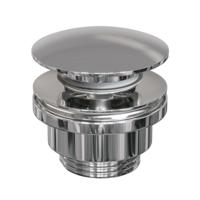 Klikwaste Brauer Afvoerplug Messing Binnenwerk 5/4 Chroom - thumbnail