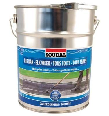 Soudal elk dak - elk weer | grijs | 10 l - 101476 Soudal elk dak - elk weer | grijs | 10 l - 101476