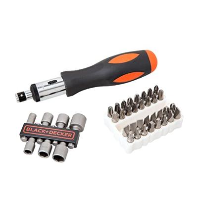 BLACK & DECKER ratelschroevendraaierset met 40 accessoires