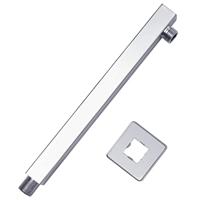 VidaXL Douchearm vierkant 30 cm roestvrij staal 201 zilverkleurig - thumbnail