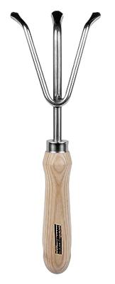 Brüder Mannesmann Cultivator staal met houten handvat (Hobby) - 30322 Brüder Mannesmann Cultivator staal met houten handvat (Hobby) - 30322