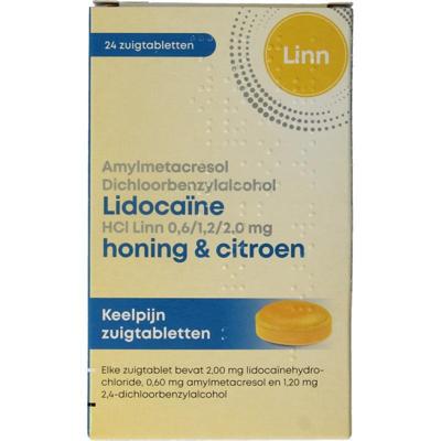 Linn Amylmetacresol lidocaine honing citroen 24 Zuigtabletten