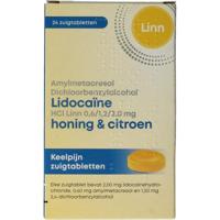 Linn Amylmetacresol lidocaine honing citroen 24 Zuigtabletten - thumbnail