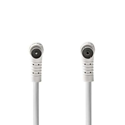 Nedis Coaxkabel | IEC (Coax) Male | IEC (Coax) Female | Vernikkeld | 120 dB | 75 Ohm | Viervoudig Afgeschermd | 5.00 m | Rond | PVC | Wit | Doos - Nedis Coaxkabel | IEC (Coax) Male | IEC (Coax) Female | Vernikkeld | 120 dB | 75 Ohm | Viervoudig Afgeschermd | 5.00 m | Rond | PVC | Wit | Doos -