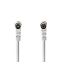 Nedis Coaxkabel | IEC (Coax) Male | IEC (Coax) Female | Vernikkeld | 120 dB | 75 Ohm | Viervoudig Afgeschermd | 5.00 m | Rond | PVC | Wit | Doos - - thumbnail
