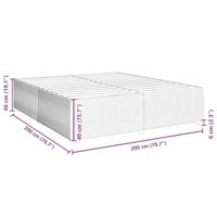 Bedframe fluweel roze 200x200 cm - thumbnail