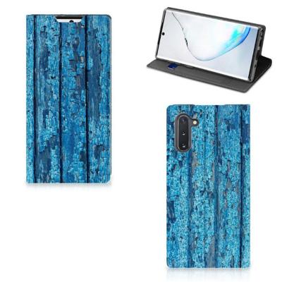 Samsung Galaxy Note 10 Book | Wallet Case | Wood Blue