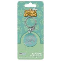 Animal Crossing Keychain - Leaf Logo - thumbnail