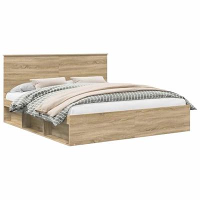 Bedframe met hoofdeinde Sonoma 200 x 200 cm Massief grenenhout