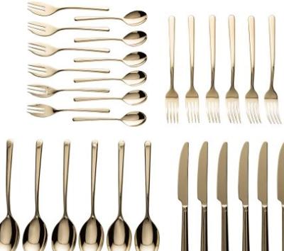 Sambonet Bestekset Linear - Champagne - 30 delig / 6 personen
