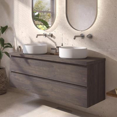 Ben Tendenza voorgemonteerd badmeubel incl. afdekblad 141x46x53,8cm prime oak