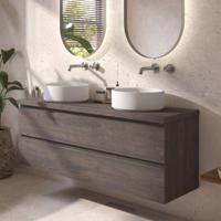 Ben Tendenza voorgemonteerd badmeubel incl. afdekblad 141x46x53,8cm prime oak - thumbnail