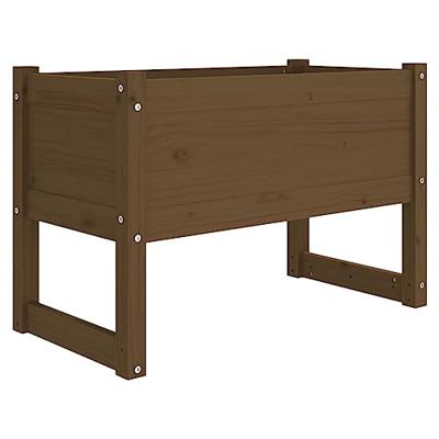 Plantenbak 78x40x52 cm massief grenenhout honingbruin Plantenbak 78x40x52 cm massief grenenhout honingbruin