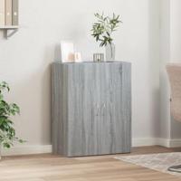 Archiefkast 60x32x77,5 cm bewerkt hout grijs sonoma eiken - thumbnail