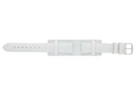 Horlogeband Universeel 61325.11.18 Onderliggend Leder Wit 18mm - thumbnail