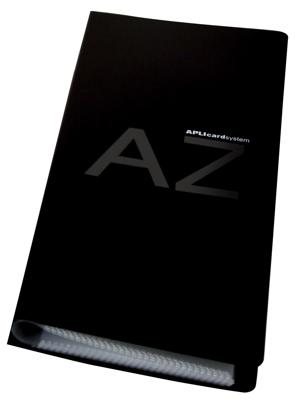 Apli Visitekaartenmap, Ft 27,5 x 12 cm, voor 160 kaarten, zwart