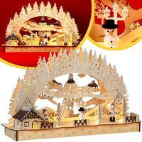 Monzana Kerstboog Led Winterdorp Warm wit - thumbnail