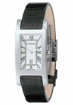 Horlogeband Burberry BU1000 Leder Zwart Horlogeband Burberry BU1000 Leder Zwart