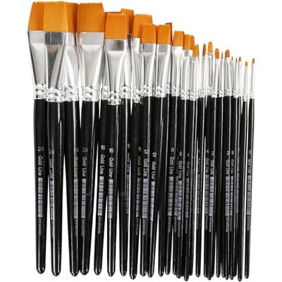 Creativ Company Https://www.cchobby.nl/gold-line-penselen-afm-0-2-4-8-12-16-20-l-17-21-cm-b-2-22-mm-plat-30-stuk-1-doos