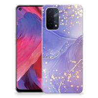 Hoesje maken voor OPPO A74 5G | A54 5G Watercolor Paars - thumbnail
