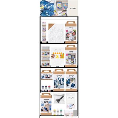 Creativ Company Vloerdisplay, ongemonteerd, category, kleuren/printen, volwassene, h: 1580 mm, l: 600 mm, b: 400 mm, 133 eenh./ 1 stuk Creativ Company Vloerdisplay, ongemonteerd, category, kleuren/printen, volwassene, h: 1580 mm, l: 600 mm, b: 400 mm, 133 eenh./ 1 stuk