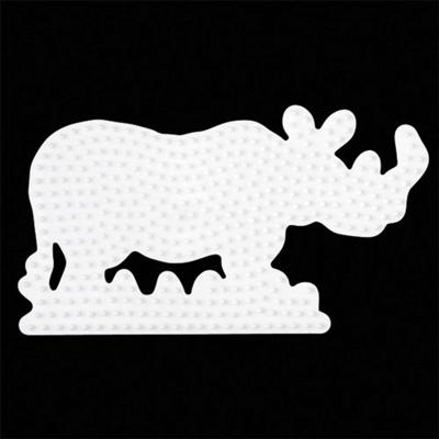 Hama midi strijkkralenbordje - neushoorn