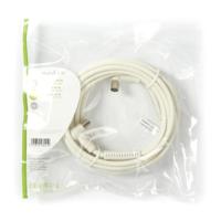 Nedis Coaxkabel 120 dB IEC (Coax) Male Haaks IEC (Coax) Female Haaks 5,0 m Wit - thumbnail