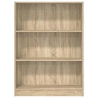 Boekenkast 80x24x109 cm bewerkt hout sonoma eikenkleurig - thumbnail
