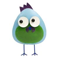 Schattig Metalen Kuiken Medium - thumbnail