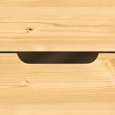 Slaapbank met 3 lades IRUN 90x200 cm massief grenenhout