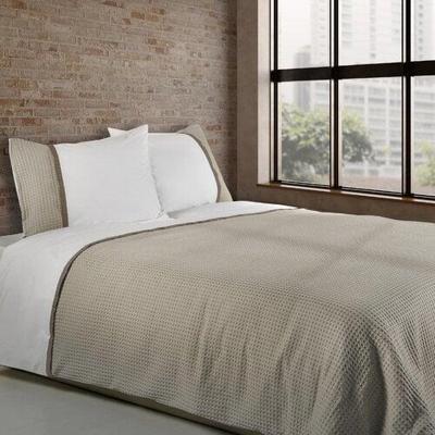 Dommelin Dommelin Dekbedovertrek Bari Percal 200TC Kaki-Nootmuskaat 140x200/220 cm