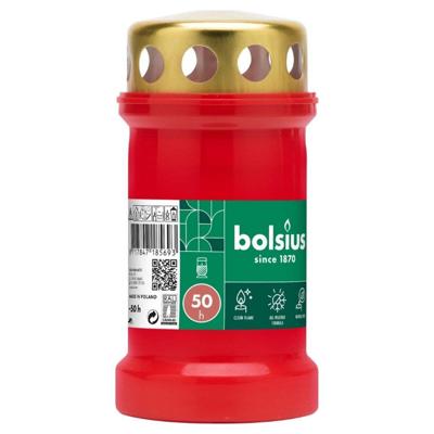 Bolsius graflicht nr.3 rood met deksel Bolsius graflicht nr.3 rood met deksel