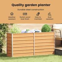 Verhoogde plantenbak Licht Bruin 160 x 40 x 45 cm - thumbnail