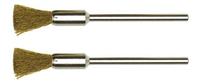 PROXXON komborstel brushes w.shaft 2pcs d=8mm brass - thumbnail
