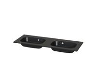 Wastafel Tiger S-line Oval 120 cm Mat Zwart - thumbnail