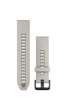 Garmin QuickFit, 20mm Fog Gry/Dark Sndstn siliconen band - thumbnail