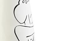 Vaas DKD Home Decor Abstract Wit Hars Modern (31.5 x 31.5 x 95.5 cm) - thumbnail