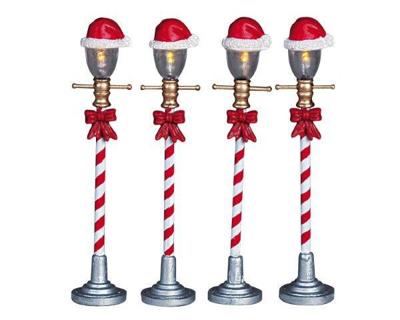 Kerstfiguur Santa hat street lamp LEMAX - Lemax