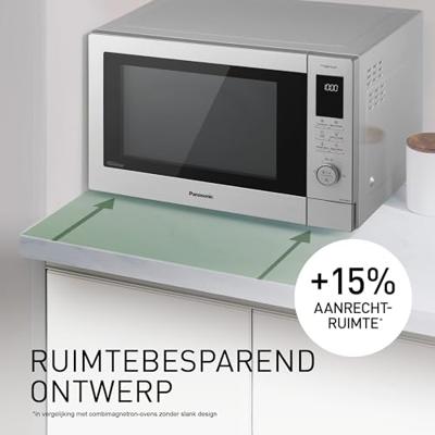 Panasonic NN-CD88QSEPG Magnetron RVS 1000 W Grillfunctie, Met display