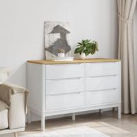 Ladekast FLORO massief grenenhout wit - thumbnail