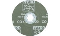 PFERD TOOLS 64193112 Combiclick keramische korrel fiberschijf Ø 125 mm Co-Cool 120 voor roestvrij staal Diameter 125 mm - thumbnail
