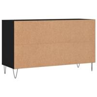 VidaXL Schoenenkast 102x36x60 cm bewerkt hout zwart - thumbnail